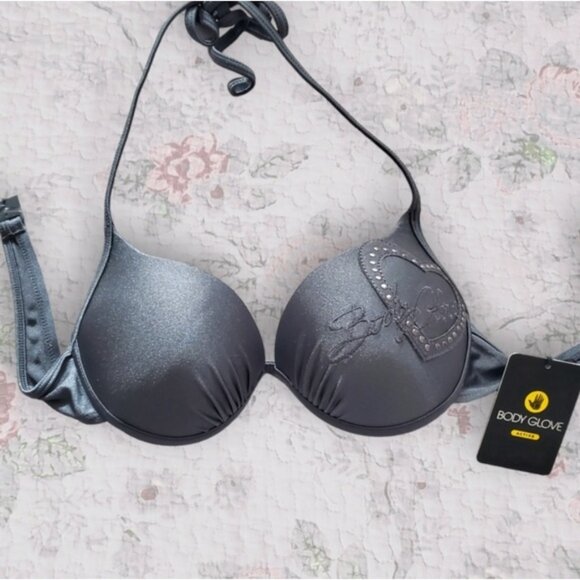NWT- BODY GLOVE BIKINI TOP•Size S on tag (equals 32C fit) - Picture 2 of 11